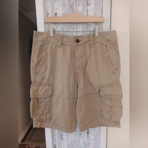 Abercrombie And Fitch Men's Cargo Shorts Tan Size 31 EUC
